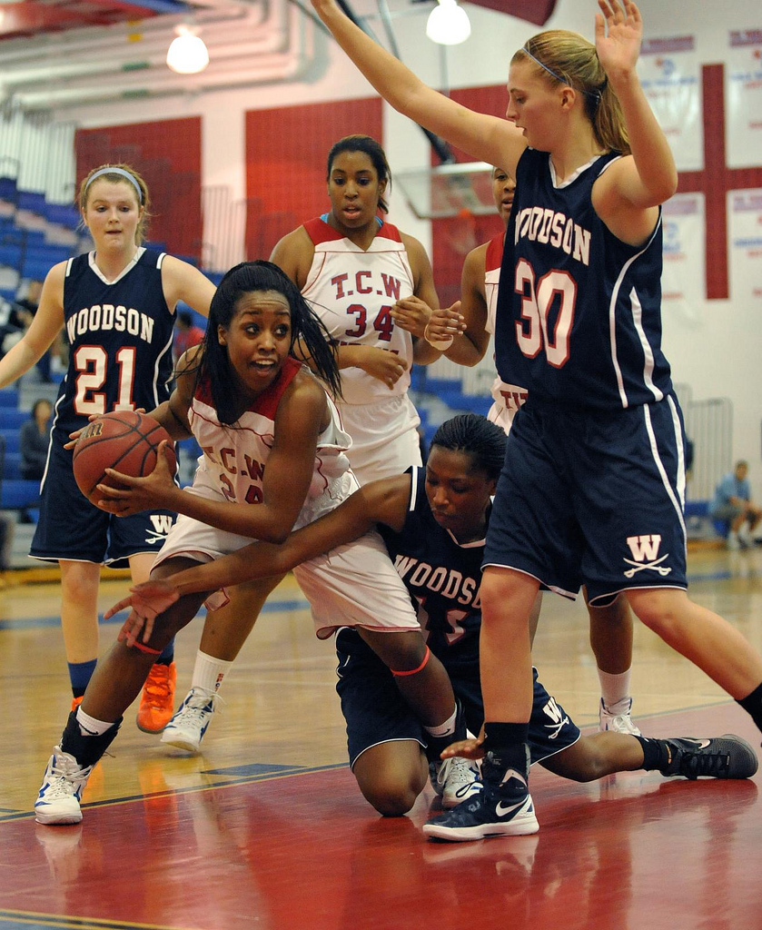 Lady Titans tower over T.C. hoops